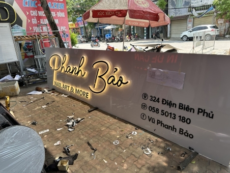  BIỂN HIỆU CHỮ NỔI MIKA MẶT GẮN LED Ở TẠI HẢI DƯƠNG