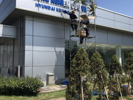 LÀM BIỂN QUẢNG CÁO CÔNG TY TẠI KHU CÔNG NGHIỆP CHẾ XUẤT, XUẤT KHẨU HẢI DƯƠNG