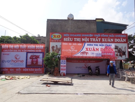  BIỂN QUẢNG CÁO NHÀ PHÂN PHỐI CHĂN GA GỐI ĐỆM Ở TẠI GIA LỘC HẢI DƯƠNG