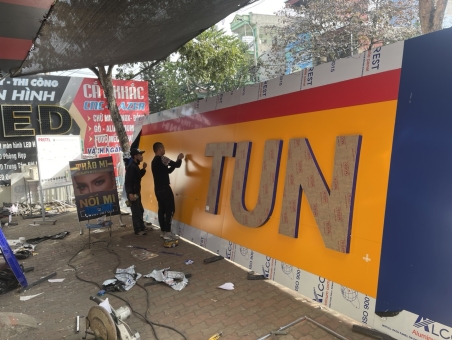 THI CÔNG BIỂN QUẢNG CÁO HÃNG SƠN JOTON TẠI HẢI DƯƠNG - QUẢNG CÁO THĂNG LONG HẢI DƯƠNG