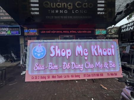 LÀM BIỂN QUẢNG CÁO SỮA BỈM TẠI LAI VU KIM THÀNH HẢI DƯƠNG