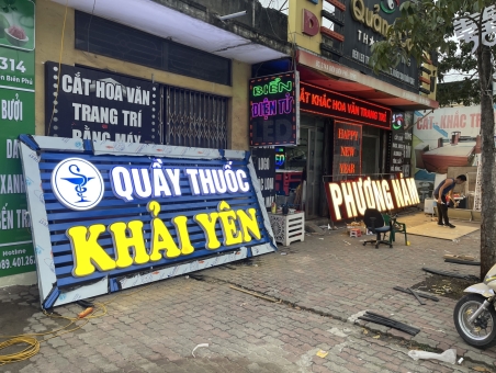 LÀM BIỂN HIỆU ALUMINIUM GIÁ RẺ TẠI HẢI DƯƠNG