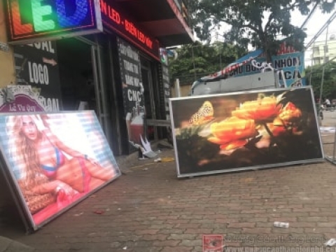 Thi công bộ chữ nổi đèn led 