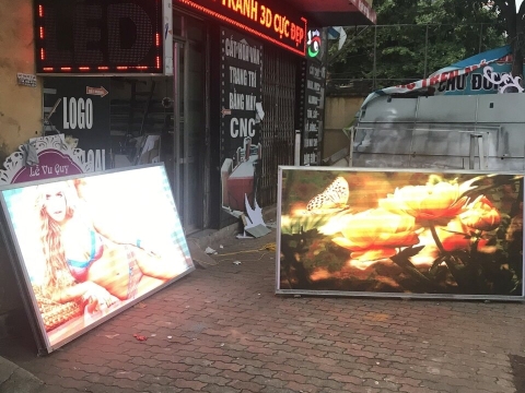 Thi công bộ chữ nổi đèn led 