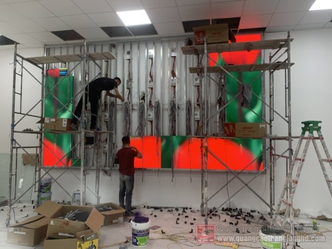 Thi công bộ chữ nổi đèn led 