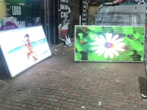 Thi công bộ chữ nổi đèn led 
