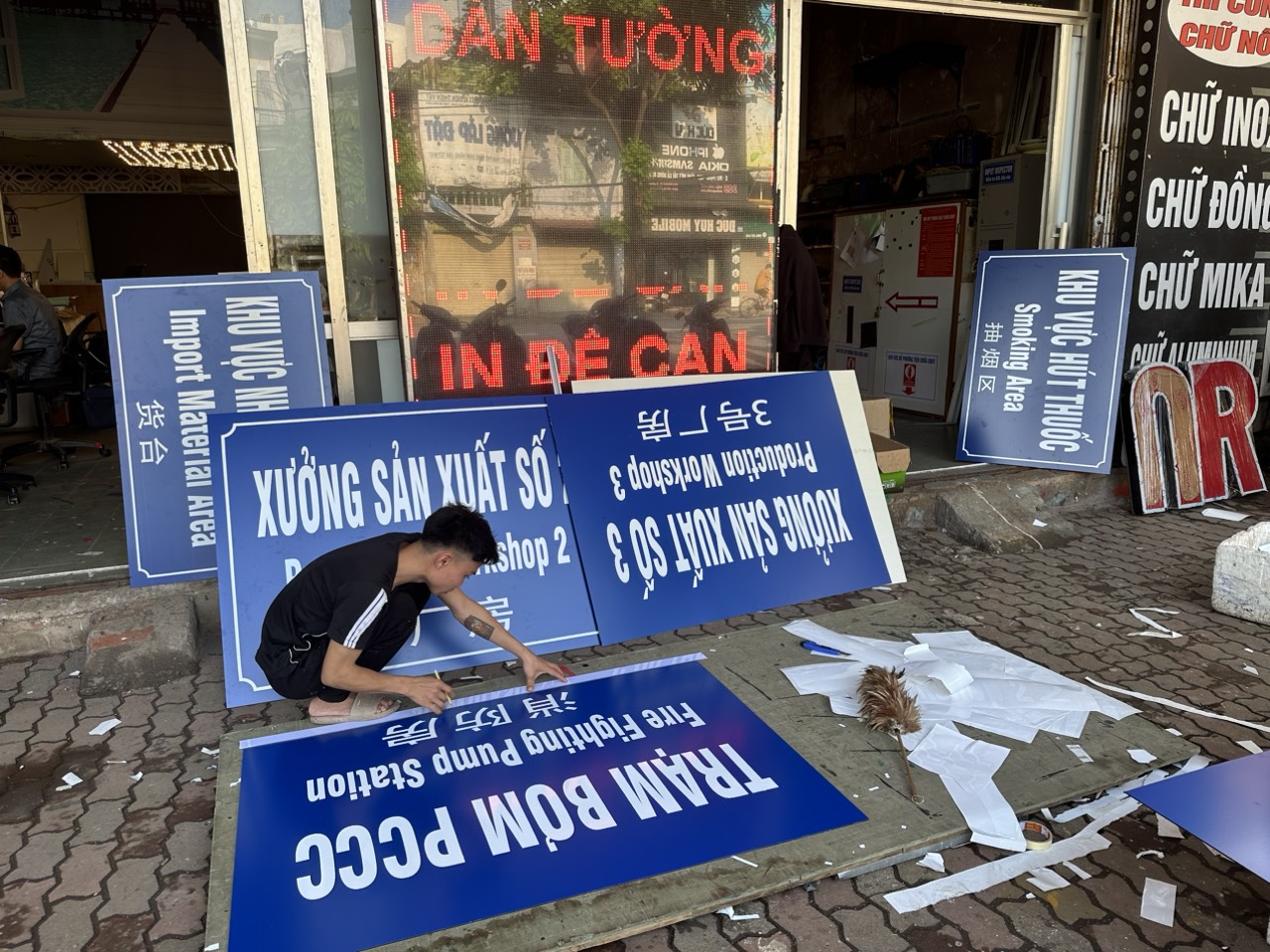 BIỂN QUẢNG CÁO PHÂN XƯỞNG LÀM VIỆC Ở HẢI DƯƠNG