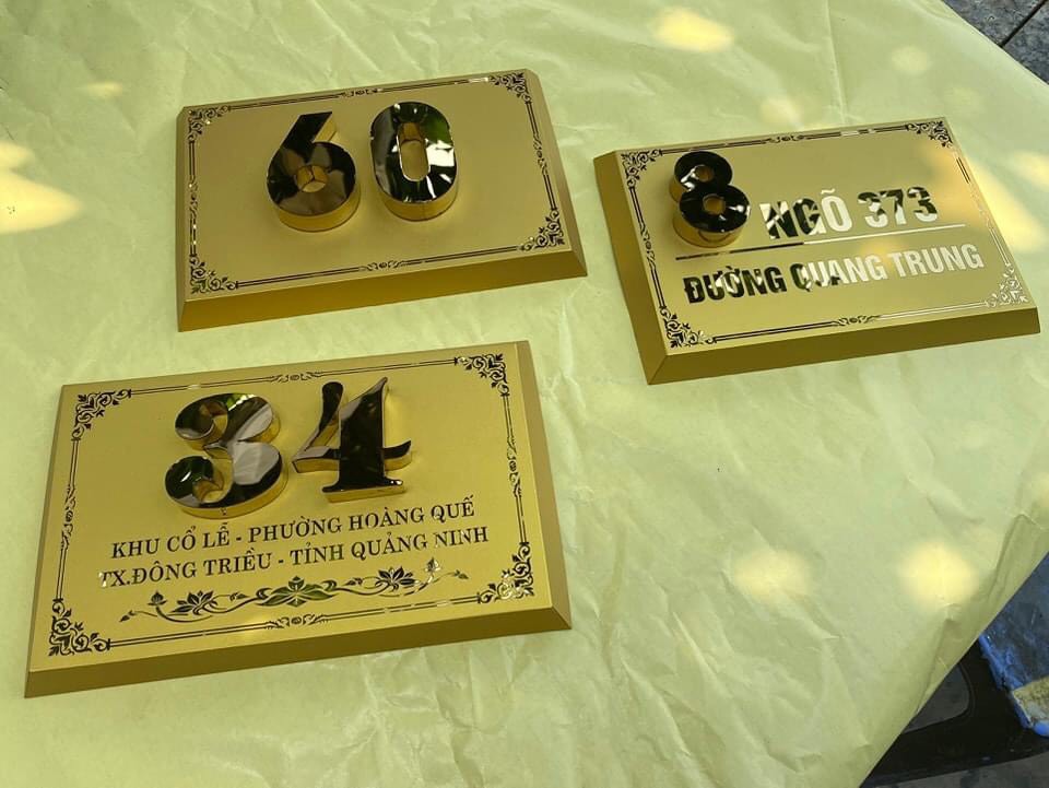 BIỂN SỐ NHÀ ĐẸP ĐA DẠNG Ở HẢI DƯƠNG
