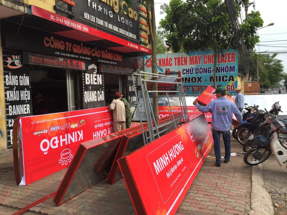 BIỂN QUẢNG CÁO ĐẠI LÝ BÁNH KINH ĐÔ Ở THANH MIỆN HẢI DƯƠNG