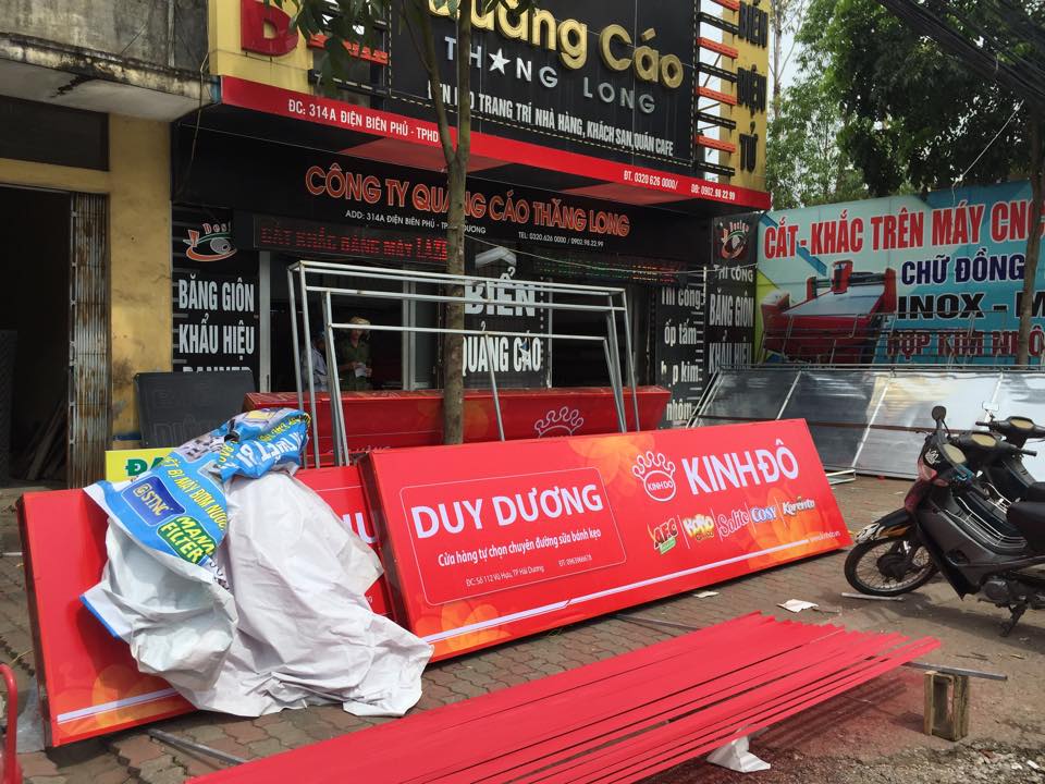 BIỂN QUẢNG CÁO ĐẠI LÝ HỘP ĐÈN Ở HẢI DƯƠNG