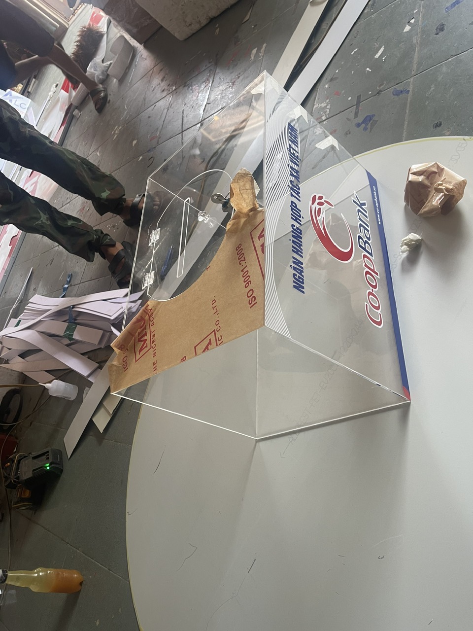 CẮT CNC HÒM BỐC THĂM TRÚNG THƯỞNG