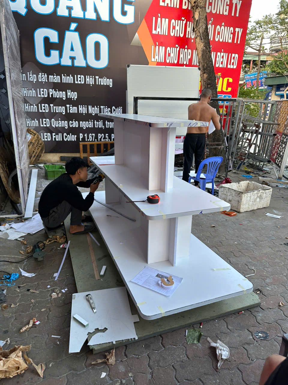 GIÁ GỖ MDF THÁI LAN BÀY HÀNG MỸ PHẨM 