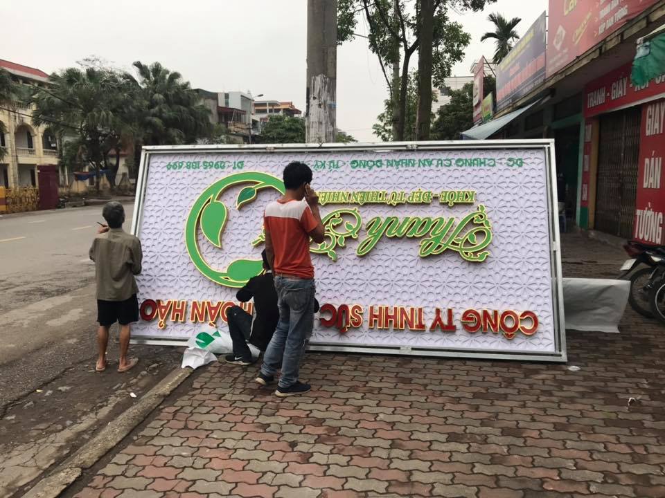 BIỂN QUẢNG CÁO BẰNG TẤM NHỰA PVC Ở GIA LỘC HẢI DƯƠNG