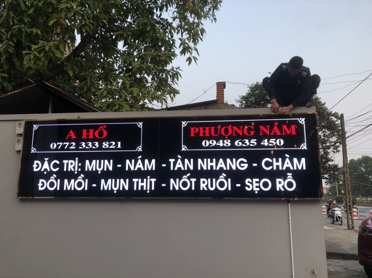 BIỂN ALUMINIUM CẮT CHỮ LỌNG 