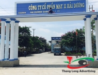 CHỮ INOX CÔNG TY MAY  II HẢI DƯƠNG