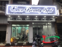 BIỂN QUẢNG CÁO SPA CHÂN CHỮ SÁNG ĐÈN LED 