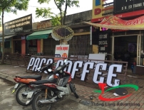 Thi công bộ chữ nổi Cafe PACO