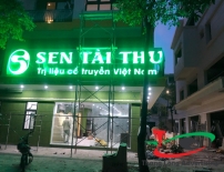 THI CÔNG LẮP BỘ CHỮ SEN TAI THU