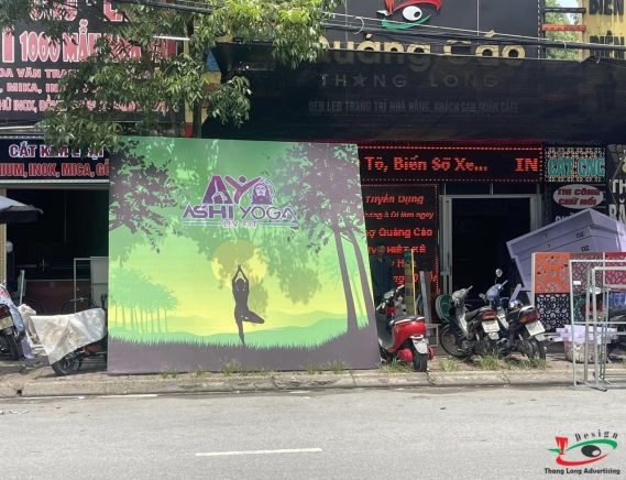 Thi Công Biển Hiệu ASHI YOGA tại TP Hải Dương 