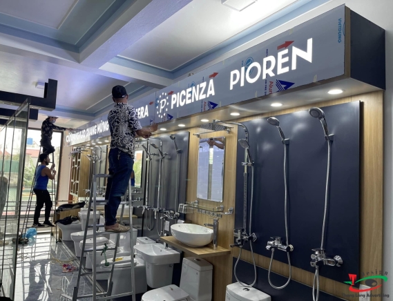 Biển Quảng Cáo Chữ Nổi MiKa Hắt Sáng LED Đẹp