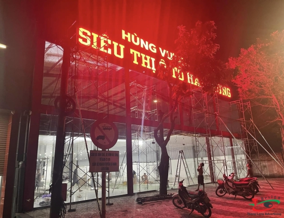 Biển Quảng Cáo chữ Nổi MiKa hắt sáng LED ở Tỉnh Hải Dương
