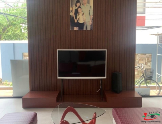Thi công Biển Hiệu ỐP Tấm Nhựa Nan Sóng , Backdrop ...