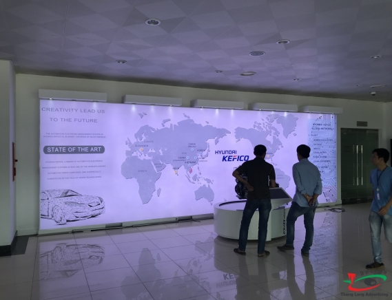 Thi công bộ chữ nổi công ty Hyundai KEFICO