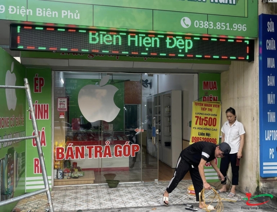  BIỂN QUẢNG CÁO LED P1O MÀU TRẴNG DÀI NHẤT HẢI DƯƠNG