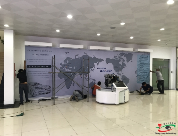 Thi công bộ chữ nổi công ty Hyundai KEFICO