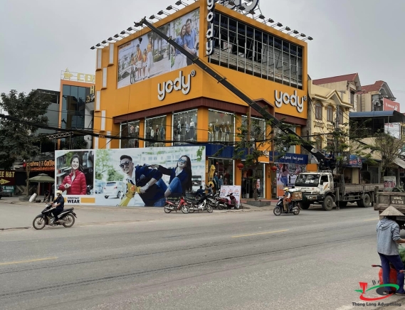 Biển Hiệu Aluminium Chữ Nổi cho hãng thời trang YODY