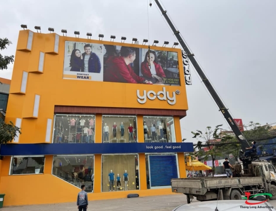 Biển Hiệu Aluminium Chữ Nổi cho hãng thời trang YODY