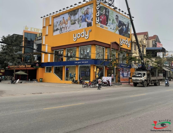 Biển Hiệu Aluminium Chữ Nổi cho hãng thời trang YODY