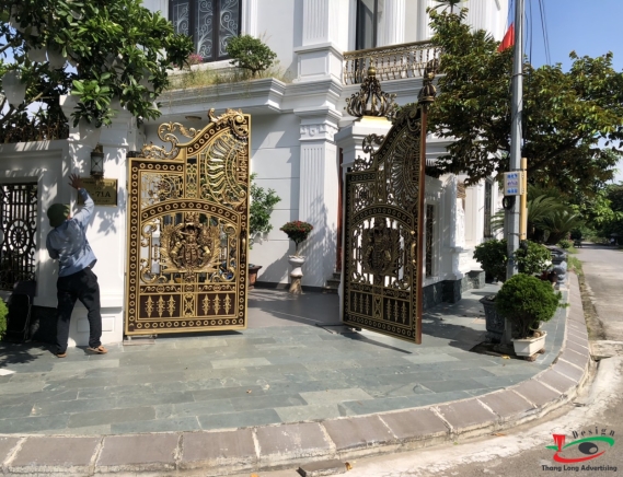 THI CÔNG LÀM BIỂN SỐ NHÀ ĐẸP ĐỘC ĐÁO SANG TRỌNG Ở HẢI DƯƠNG 