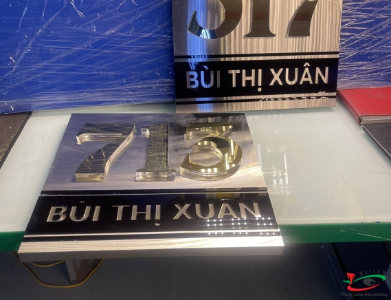 LÀM BIỂN SỐ NHÀ MICA DÁN ĐỀ CAN IN UV Ở HẢI DƯƠNG