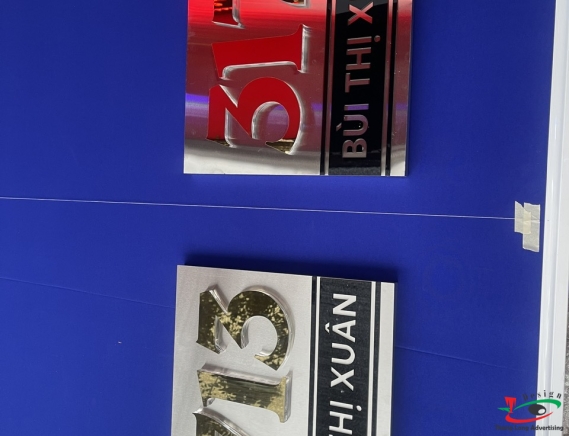 LÀM BIỂN SỐ NHÀ MICA DÁN ĐỀ CAN IN UV Ở HẢI DƯƠNG