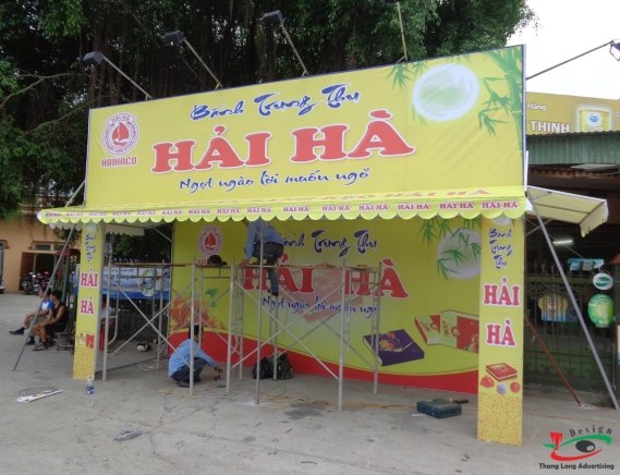 THI CÔNG BIỂN QUẢNG CÁO BÁNH KINH ĐÔ VỀ CÁC ĐẠI LÝ HẢI DƯƠNG