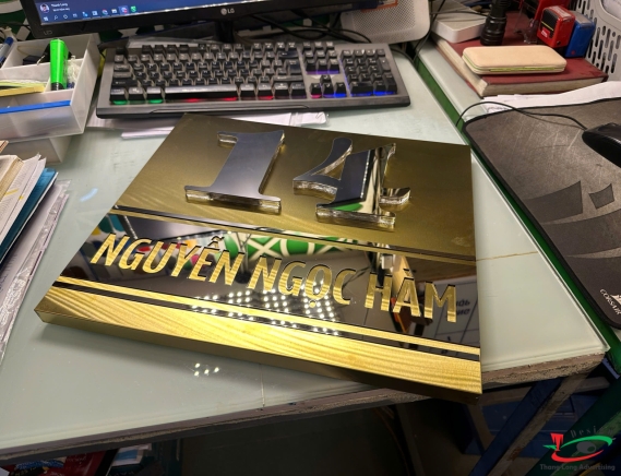 BIỂN SỐ NHÀ INOX MỜ