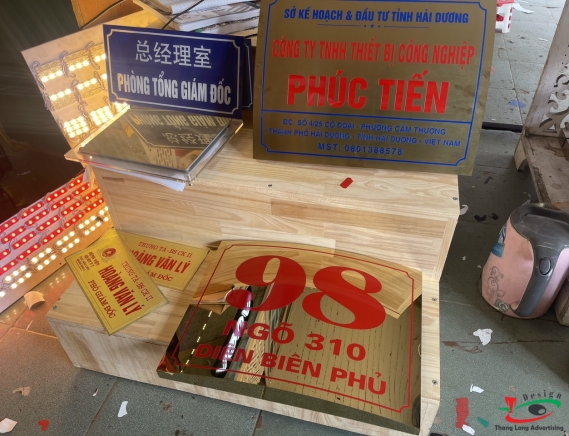 THI CÔNG LÀM BIỂN SỐ NHÀ ĐẸP ĐỘC ĐÁO SANG TRỌNG Ở HẢI DƯƠNG 