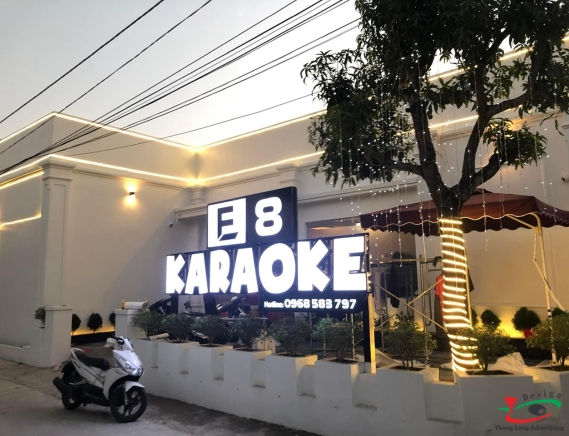 CHỮ KARAOKE CÓ ĐÈN LED SÁNG MẶT Ở HẢI DƯƠNG
