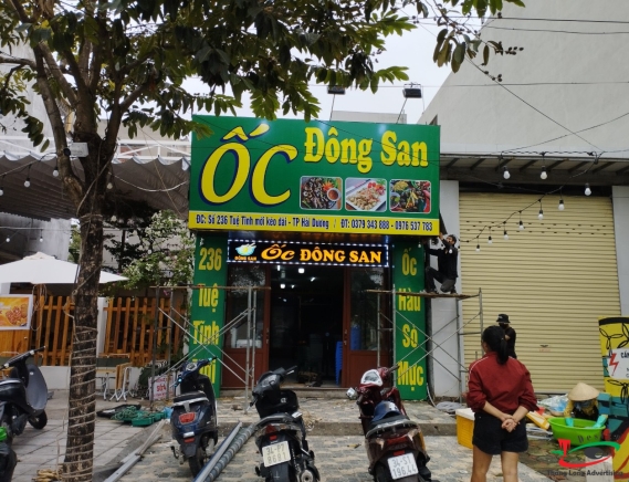 BIỂN BẠT 3M CÓ CHÂN ĐỨNG TẠI HẢI DƯƠNG