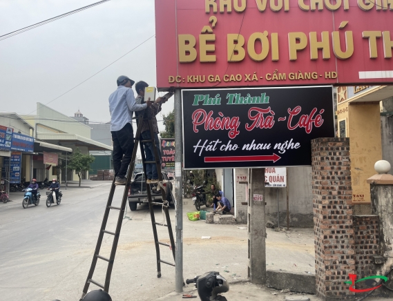 CHỮ NỔI VIỀN LED PHÒNG TRÀ Ở HẢI DƯƠNG