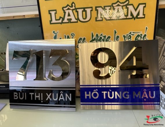 MẪU BIỂN CHỮ NỔI INOX CHẤT LƯỢNG 304