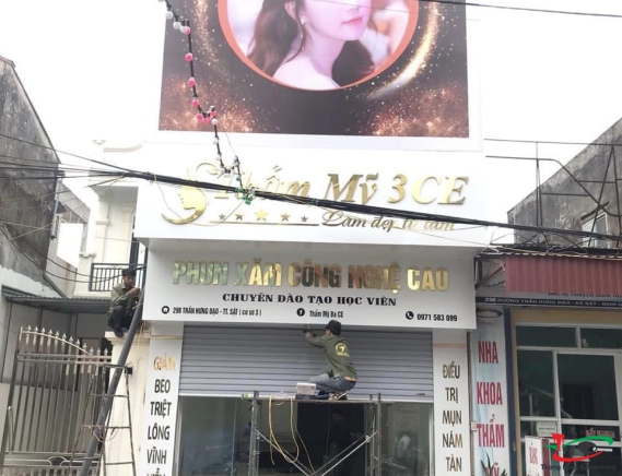Thi Công Biển Spa Đẹp