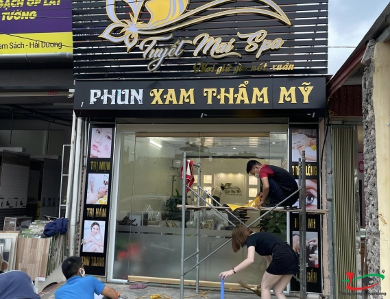 Thi Công Biển Spa Đẹp