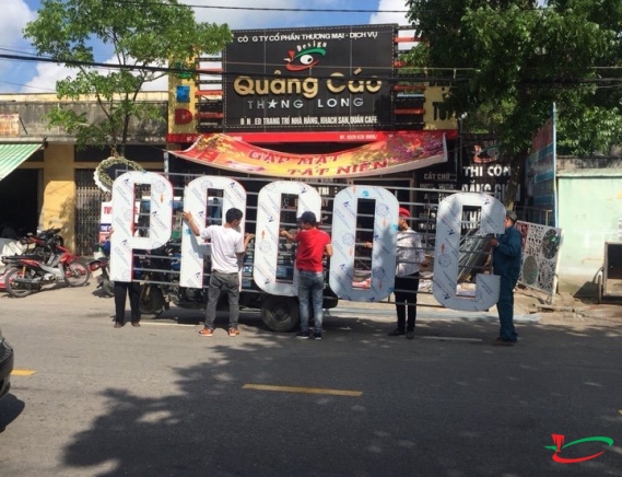 BIỂN QUẢNG CÁO CÀ PHÊ CHỮ ALU