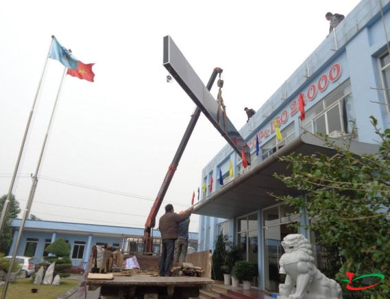 THI CÔNG BIỂN LED P10 MÀU TRẮNG 