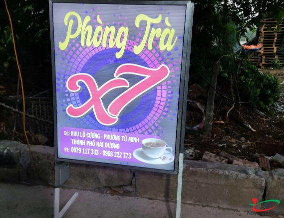 CHỮ NỔI VIỀN LED PHÒNG TRÀ Ở HẢI DƯƠNG