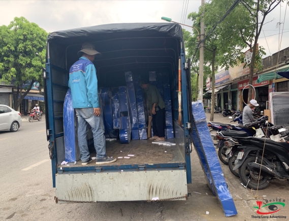 CHỮ NỔI CHẠY ĐÈNLED VIỀN NHÀ MÁY ĐÁ MÀI HẢI DƯƠNG             