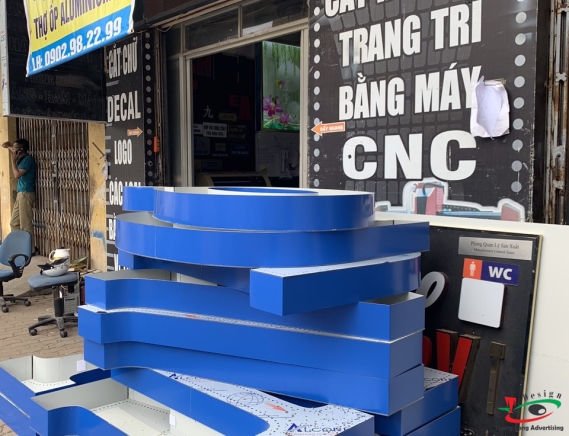 CHỮ NỔI CHẠY ĐÈNLED VIỀN NHÀ MÁY ĐÁ MÀI HẢI DƯƠNG             