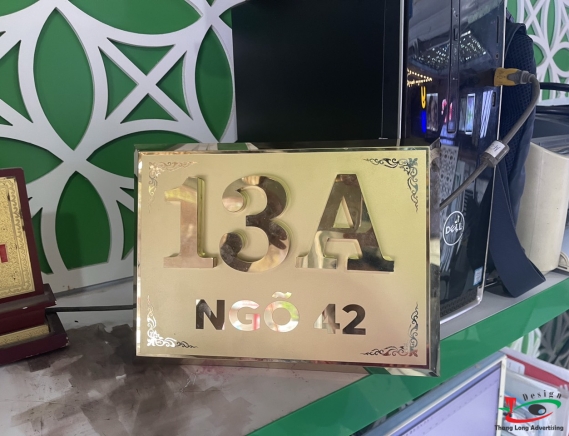 BIỂN SỐ NHÀ BIỂN BIỆT THỰ  INOX 304